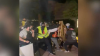 Scuffles break out overnight at UCLA between pro-Palestinian, Pro-Israeli protesters. Graffiti found on Royce Hall